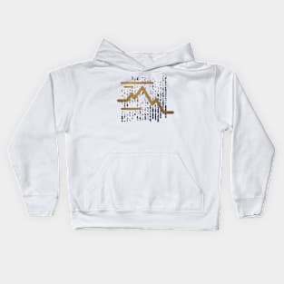 Stroke Mountain Design Kids Hoodie